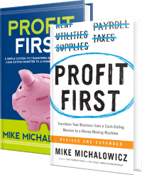 profit first professionals book graphic